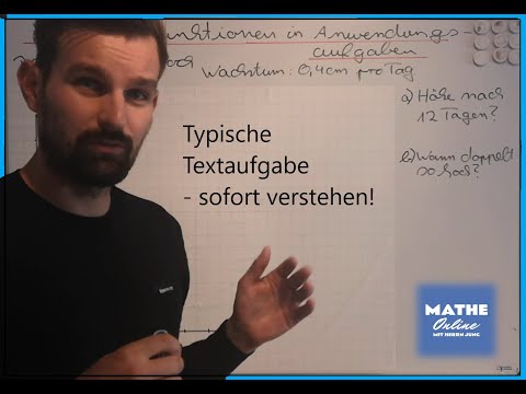 Lineare Funktionen in Textaufgaben - einfach erklärt