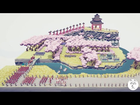 Shogun's Sakura Maze Death Run in TABS Map Creator Totally Accurate Battle Simulator
