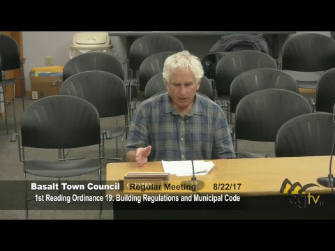 Basalt Council Meeting 08/22/17