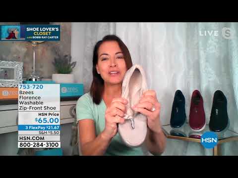 Bzees Florence Washable ZipFront Shoe