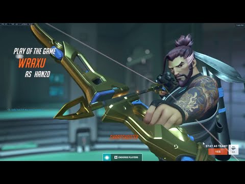 Overwatch 2 Hanzo God Wraxu Tryhard Ranked Hanzo Gameplay -Popped Off-