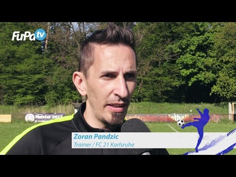 Zoran Pandzic - FC 21 Karlsruhe - zum Spiel vs. Karlsruher SV, im FuPa.tv-Interview am 23.4.2017