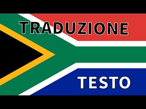 Inno SUDAFRICA TRADUZIONE + TESTO Italiano Nkosi Sikelel' iAfrika - Die Stem van Suid Afrika