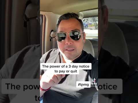 3 days notice to pay or quit in California. What can I Do? #propertymanagement #tpmg