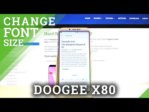 How to Change Font Size on DOOGEE X80