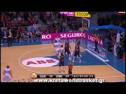 Euroleague 2010 Playoffs Game 4  Caja Laboral -  CSKA Moscow 70-74 (1-4-10) Highlights