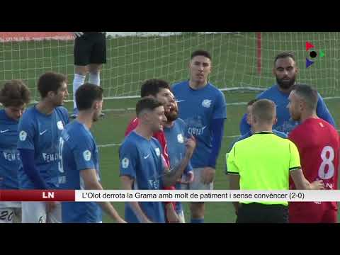 La UE Olot supera la Grama amb molt de patiment (2-0)