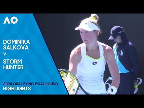 Dominika Salkova v Storm Hunter Highlights | Australian Open 2024 Final Qualifying
