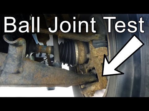 Part of a video titled How to Check if a Ball Joint is Bad - YouTube