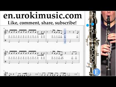 Clarinet lessons Imagine Dragons - Natural Sheet Music Tutorial um-ih352