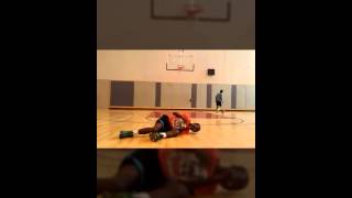 Playing basketball at the Kroc (July2k15)