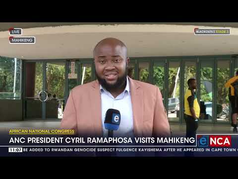 ANC president Ramaphosa visits North West