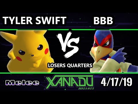 S@X 298 SSBM - Tyler Swift (Pikachu) Vs. BBB (Falco) - Smash Melee Losers Quarters