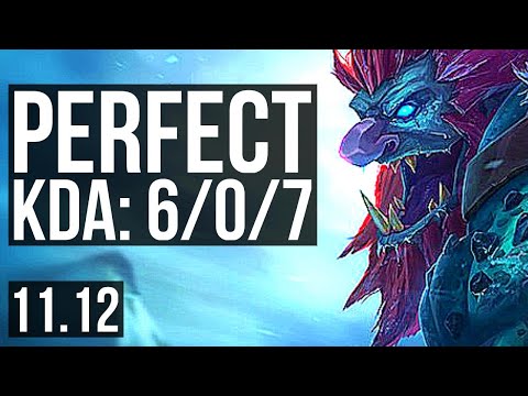 TRUNDLE vs HEIMERDINGER (TOP) | 6/0/7, 300+ games, Dominating | NA Master | v11.12