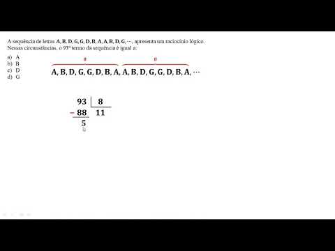 QUESTÃO 15 - SEQUÊNCIAS LÓGICAS