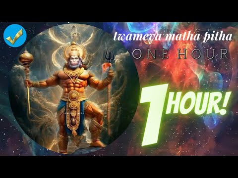 Twameva Mata Pita 1 hour loop | like HanuMan 2 movie song ?  #jaisriram #achutamkeshavam