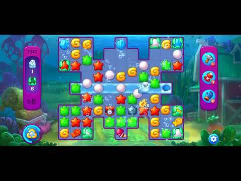Fishdom Super Hard level 7347 no boosters フィッシュダム