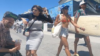 Weekend Tour of Venice Boardwalk -Sumertime  People Watching