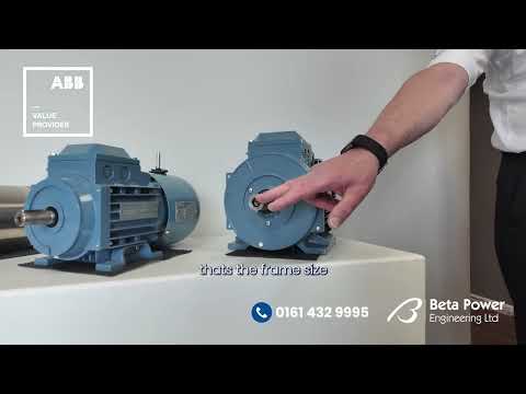Part of a video titled How to Measure a Motors Frame Size - YouTube