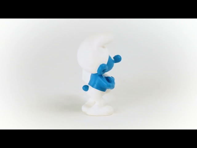 Figura Pitufo Con Cartel "keep On Smurfin"  5,5 Cms video