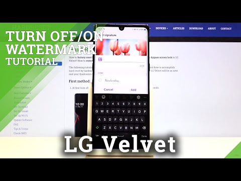 How to Manage Camera Watermark in LG VELVET – Change Camera Watermark