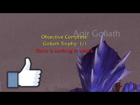 Getting Ahead Quest Uldum  Goliath Trophy 8.3 WoW