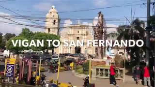 preview picture of video 'Drive trip from Vigan to San Fernando Bus Ride View Philippines'