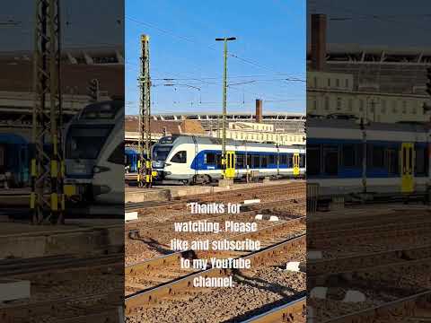 MAV Hungarian Railways Stadler KISS arrives at Budapest Keleti #railway #budapest #hungary #train