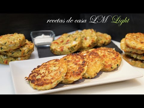TORTITAS LIGERAS DE VERDURAS RECETA FÁCIL LIGHT