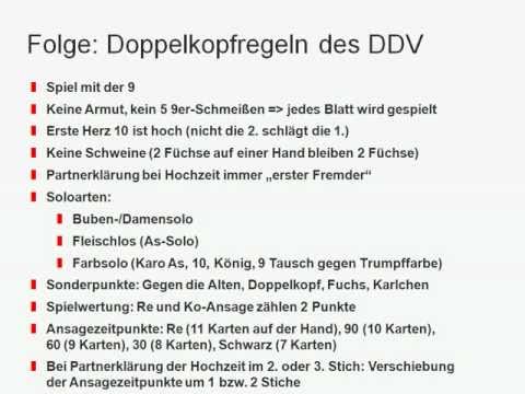 live-doko.de  - Doppelkopf: Offizielle Regeln des DDV