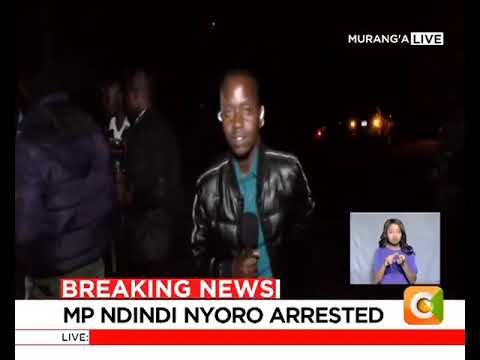 Citizen TV Journalist Panic live on air reporting about Ndindi Nyoro arrest