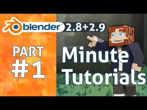 Introduction in 1 minute | Blender 2.8 + 2.9 Minecraft Animation Tutorial #1