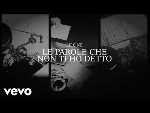 LE-ONE - LE PAROLE CHE NON TI HO DETTO