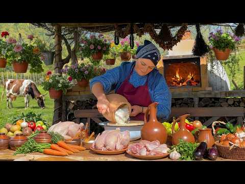 Azerbaijan Mountain Village Life and Rustic Cooking