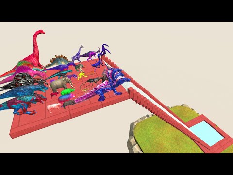 All Units Slide Into Pool - Animal Revolt Battle Simulator