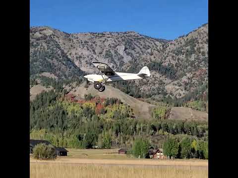 #wyoming stuff | #CubCrafters #CarbonCub #takeoff ???????????? #STOL #taildragger #mountains