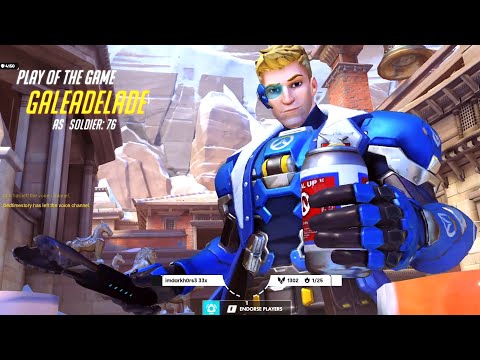 Gale Hitscan Main - Soldier 76! POTG! [ Overwatch Season 29 Top 500 ]