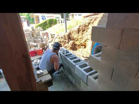 Removing And Replacing A Part Of A Block Foundation Wall - Kingston, NY