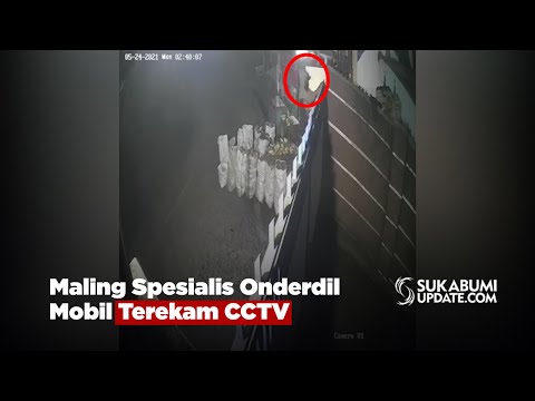 Maling Spesialis Onderdil Mobil Terekam CCTV