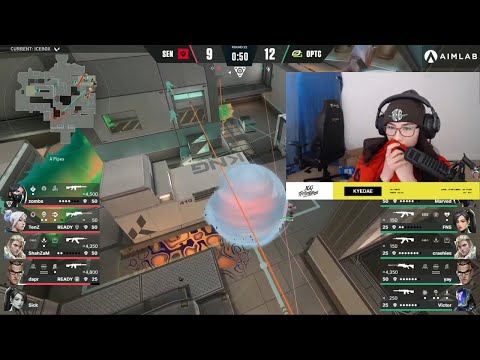 Kyedae reacts to Sentinels LOSS vs Optic Gaming