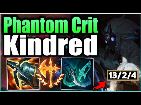 Phantom Crit Kindred 2 Shots Everyone! Crit Kindred Deletes Everyone! - League Of Legends