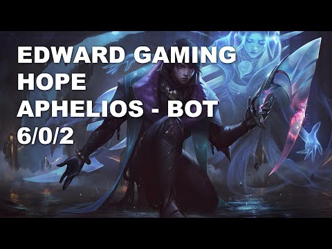 EDward Gaming Hope Bot Aphelios vs Caitlyn - KR Challenger Rank Game