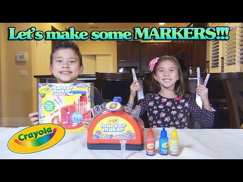 Crayola MARKER MAKER!!! Family Toy Review & Demonstration