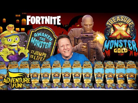 6 Treasure X Monster Gold Blue Series 2 Fortnite Challenge Adventure Fun Toy & Gamer review!