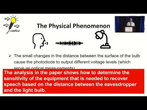 USENIX Security '22 - Lamphone: Passive Sound Recovery from a Desk Lamp's Light Bulb Vibrations