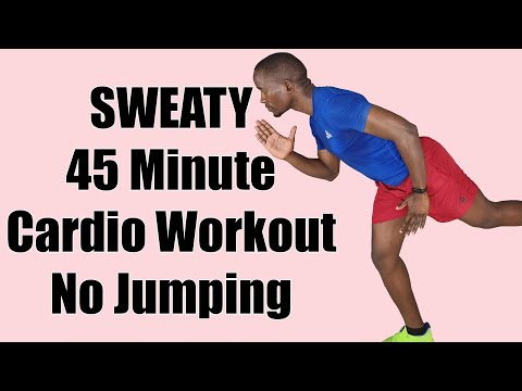 45 Minute Intense Running Workout at Home for Slimming 400 Calories