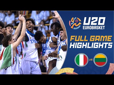Champions once more! Italy 🇮🇹 dominate Lithuania 🇱🇹 for first #U20EuroBasket title since 2013! 🏆🥇