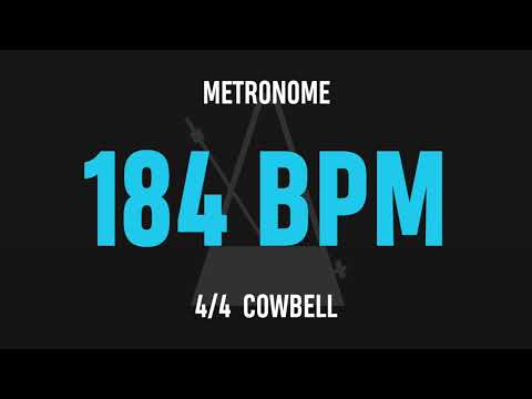 184 BPM 4/4 - Best Metronome (Cowbell)