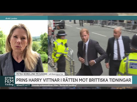 Prins Harry till attack mot media – ”Han vill förändra pressen” | Efter fem | TV4 & TV4 Play