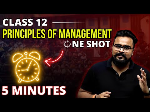 PRINCIPLES OF MANAGEMENT class 12 Business studies ONE SHOT | chapter 2 | Gaurav Jain
